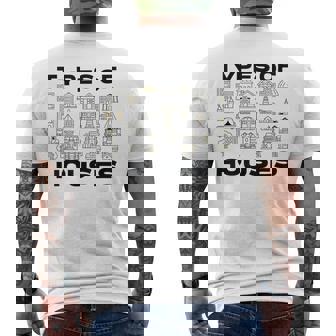 Tipos De Casas Camisa Para Constructor Arquitectura Arquitecto Camiseta Hombre Estampado Espalda - Regaloses