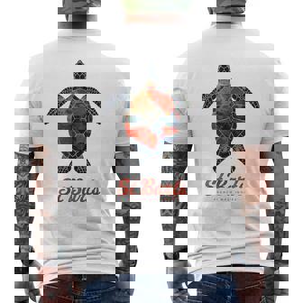 Tortuga Marina Marina De St Barth Estilo Caribeñointage Retro Camiseta Hombre Estampado Espalda - Regaloses