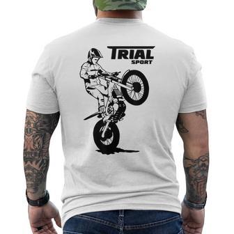 Trial Motorcycle Trial Rider Moto Trial T-Shirt mit Rückendruck - Geschenkecke