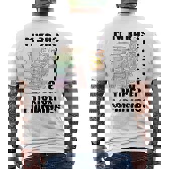 Trigger Warning Book ShirtMy TBR Is Full Of Trigger Warning Men's Back Print T-Shirt - Monsterry