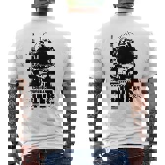 US Commercial Diver Men's Back Print T-Shirt - Monsterry