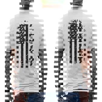 Vintage American Flag Distress 45 47 Usa Trump Men's T-shirt Back Print | Seseable CA