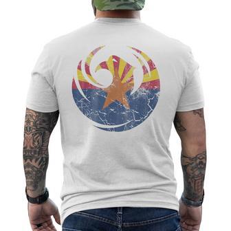 Vintage Fade Phoenix Arizona Flag T T-Shirt mit Rückendruck - Geschenkecke