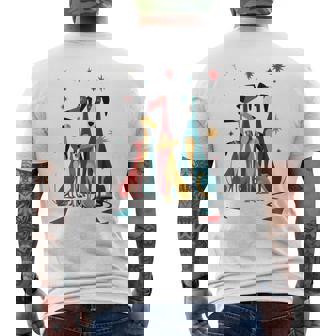 Vintage Retro Mid-Century Long Neck Dogs 50S 60S Style Men's T-shirt Back Print | Seseable UK