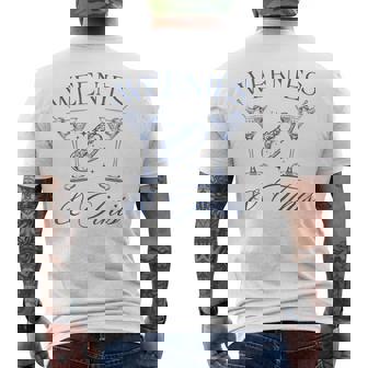 Weenies And Tinis Hot Dogs With Martini Cocktail Party Men's T-shirt Back Print - Monsterry