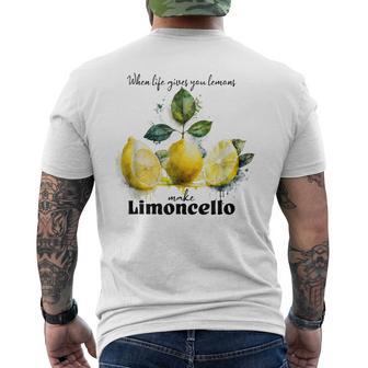 Wenn Du Zitronen Bekommst Mach Limoncello Travel To Italy T-Shirt mit Rückendruck - Geschenkecke