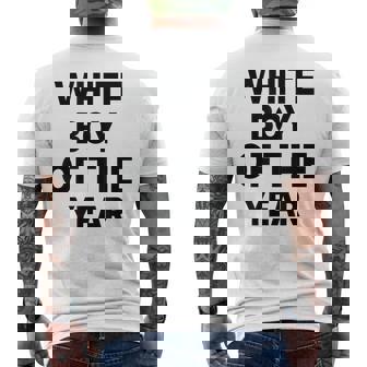 White Boy Of The Year Men's T-shirt Back Print - Thegiftio UK