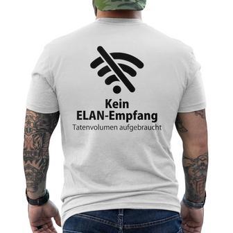 Wifi Mobile Phone Kein Elan Empfang Tatenvol S T-Shirt mit Rückendruck - Geschenkecke