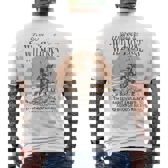 Wildflowers & Wild Horses I’m Barefoot & Bareback & Born Men's Back Print T-Shirt - Monsterry