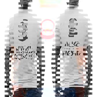 Will You Marry Me T-Shirt Sleeveless Tee Men's Back Print T-Shirt - Monsterry