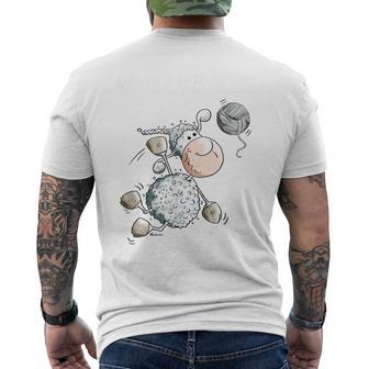 Wollyball Iolleyball Sheep Word Game Funolleyball Player T-Shirt mit Rückendruck - Geschenkecke