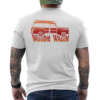 Woodie Wagon T-Shirt Vintage Cool Classic Woody Car Tee Men's Back Print T-Shirt - Thegiftio UK