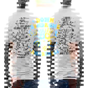 World Down Syndrome Awareness Day 321 Down Right Perfect T21 Men's T-shirt Back Print | Mazezy