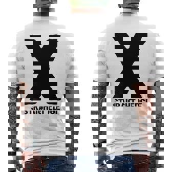 X Straight Edge Hardcore Punk Movimiento Regalo Camiseta Hombre Estampado Espalda - Regaloses
