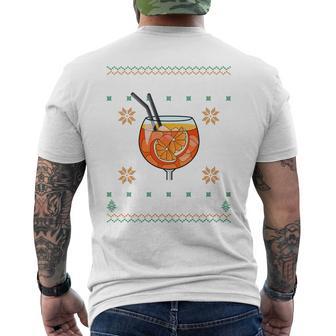 They See Me Aperollin' X Merry Spritzmas Xmas Christmas Long-Sleeved T-Shirt mit Rückendruck - Geschenkecke