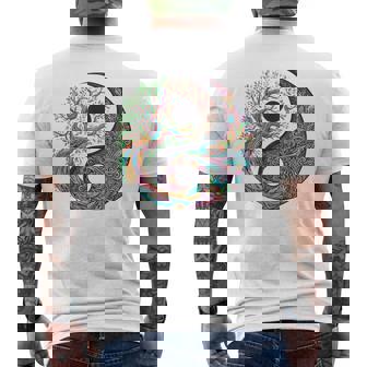 Yin Yang Tree Of Life Taoist Symbol Yoga Meditation Buddhist Men's Back Print T-Shirt - Monsterry