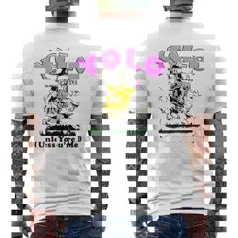 Yolo Unless You're Me Jesus Riding Bunny Men's T-shirt Back Print - Seseable