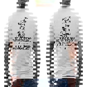 Yorkie Mom Friends In Low Places Friendship Men's Back Print T-Shirt - Monsterry