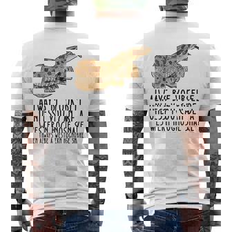 Be Yourself Always And Be A Western Hognose Snake Men's Back Print T-Shirt - Monsterry
