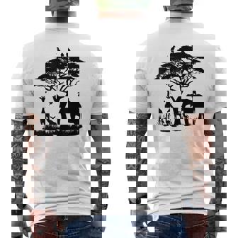 Zookeeper Safari Selva Animales Africanos Sabana Zoo Guardián Camiseta Hombre Estampado Espalda - Regaloses