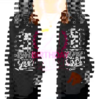 21 Años Chica 21 Cumpleaños Birthday Queen 21 Sudadera Mujer - Regaloses
