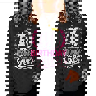 40 Años 40 Cumpleaños Birthday Queen 40 Sudadera Mujer - Regaloses