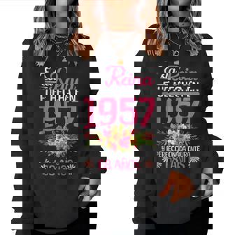 68 Años Regalo De Cumpleaños Hecha En 1957 68 Años Sin Mangas Sudadera Mujer - Regaloses