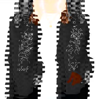 8647 Anti Trump Floral Resist 86 47 Impeach Trump Impeach 47 Women Sweatshirt - Seseable