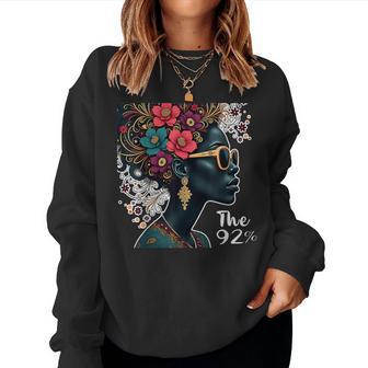 The 92 Percent – The 92 Percent Floral Logo W Black Women Women Sweatshirt - Thegiftio UK