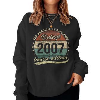 Absolut Fantastischer Jahrgang 2007 Boy Girl Birthday Sweatshirt Frauen - Geschenkecke