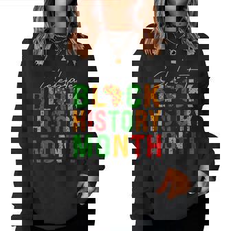 Afro African Black History Month Melanin Teacher Bhm Blm Women Sweatshirt | Mazezy