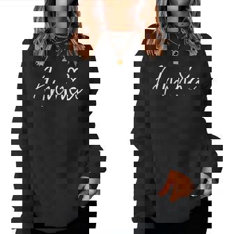 Amma For Grandma Heart Mother's Day Amma Women Sweatshirt | Seseable CA