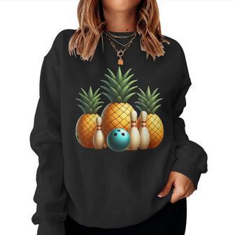 Ananas Bowling Sweatshirt Frauen - Geschenkecke