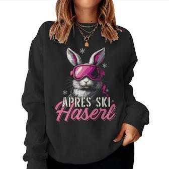 Apres Ski Haserl Skihaserl Skier Party Crew Women's Sweatshirt Frauen - Geschenkecke