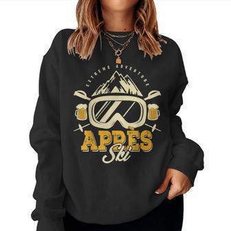 Apres Ski Party Outfit Beer And Drinks After Ski Mountain Sweatshirt Frauen - Geschenkecke