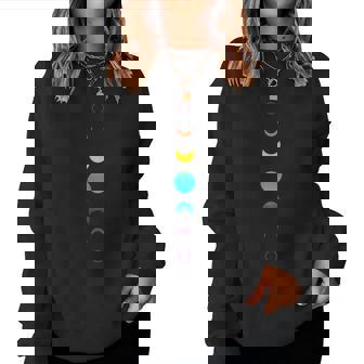 Astrología Del Ciclo Lunar Celestial Regalo Boho Cuello Sudadera Mujer - Regaloses