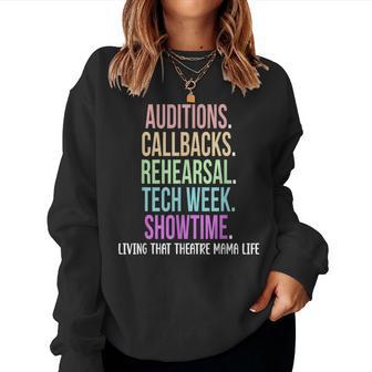 Theatre Mama Life Theatre Actress Mom Theater Mom Women Sweatshirt - Thegiftio UK