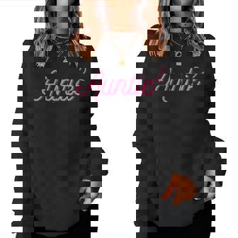 Auntie 2 Squared Aunt Of Two Twins Aunt Women Sweatshirt - Seseable
