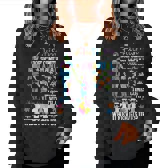 Autism Awareness 2025 Doesn't Come With A Manual Autism Mom Women Sweatshirt - Thegiftio UK