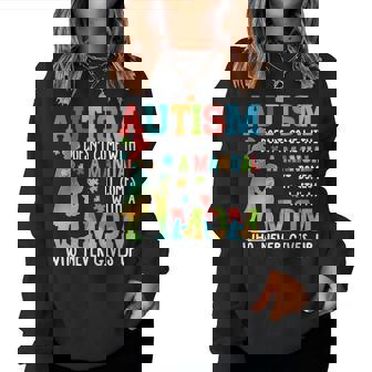 Autism Awareness Autism Doesnt Come With A Manual Autism Mom Women Sweatshirt | Mazezy