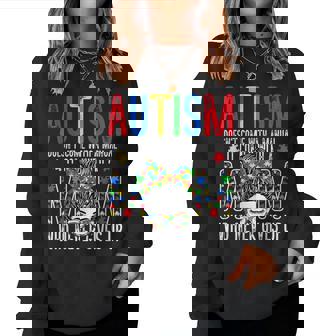 Autism Awareness Doesn't Come With A Manual Autism Mom Women Sweatshirt - Monsterry
