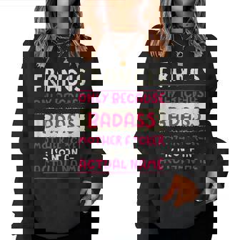 Badass Francis Surnom Personnalisé Sarcastic Sweat-shirt pour femme - Cadeauxyz