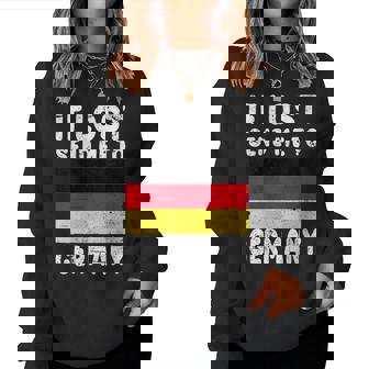 Bandera De Alemania Recuerdo – If Lost Send Me To Germany Cuello Sudadera Mujer - Regaloses