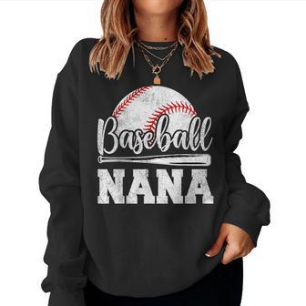 Baseball Nana Baseball Player Game Day Mother's Day Women Sweatshirt - Thegiftio UK