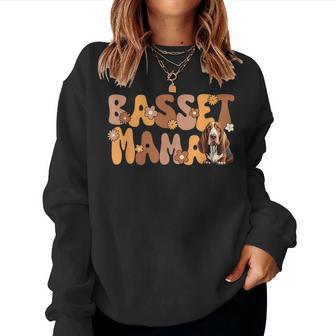 Basset Hound Groovy World's Best Basset Mama Sweatshirt Frauen - Geschenkecke