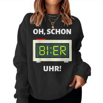 Beer Clock Mallorca Party Alcohol Beer Saufen Suff Sweatshirt Frauen - Geschenkecke