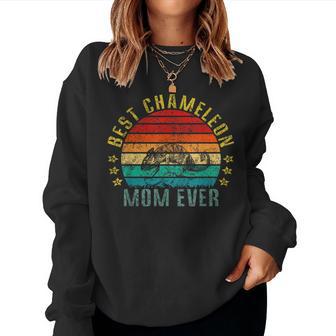 Best Chameleon Mom Ever Retro Women Sweatshirt - Thegiftio UK
