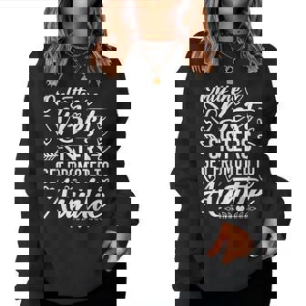The Best Sisters Get Promoted To Auntie Mother's Day Women Sweatshirt | Mazezy