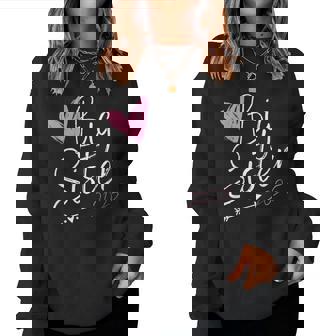 Big Sister Ich Werde Große Schwester 2025 Schriftzug Mädchen Sweatshirt Frauen - Geschenkecke