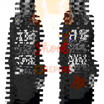 Billiards Pool Snooker Aim Shoot Swear Repeat For Women Women Sweatshirt - Thegiftio